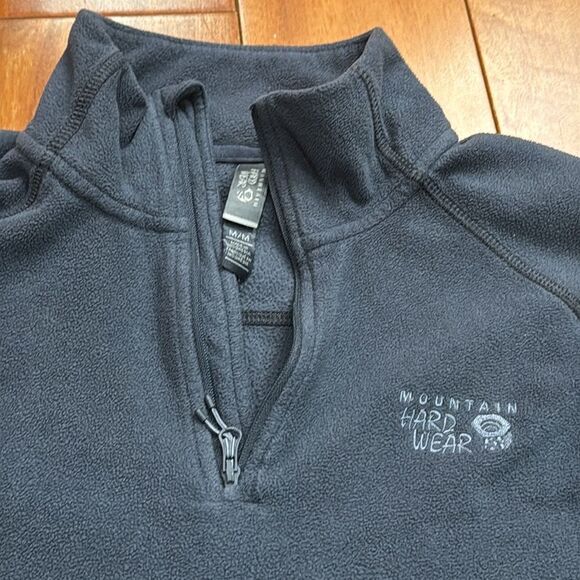 Mountain Hardwear Womens Fleece Sweatshirt Base Layer Microchill 2.0 1/4 Zip M - Picture 2 of 8
